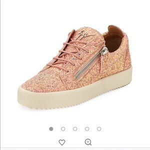 Giuseppe Zanotti Pink Sparkle Barbie Sneaker